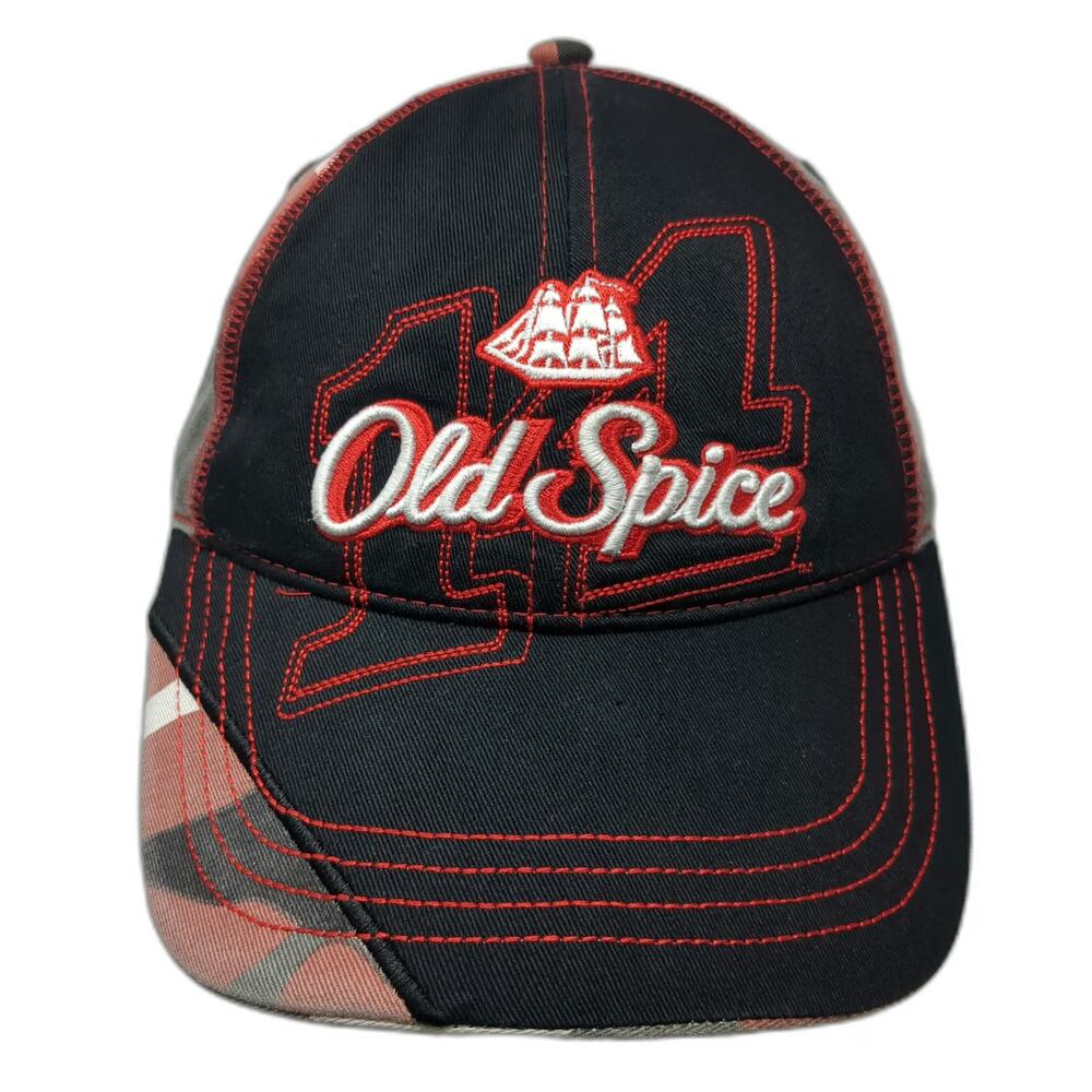 Chase Authentics Old Spice 14 NASCAR Camo Baseball Cap Black One Size Hat Race
